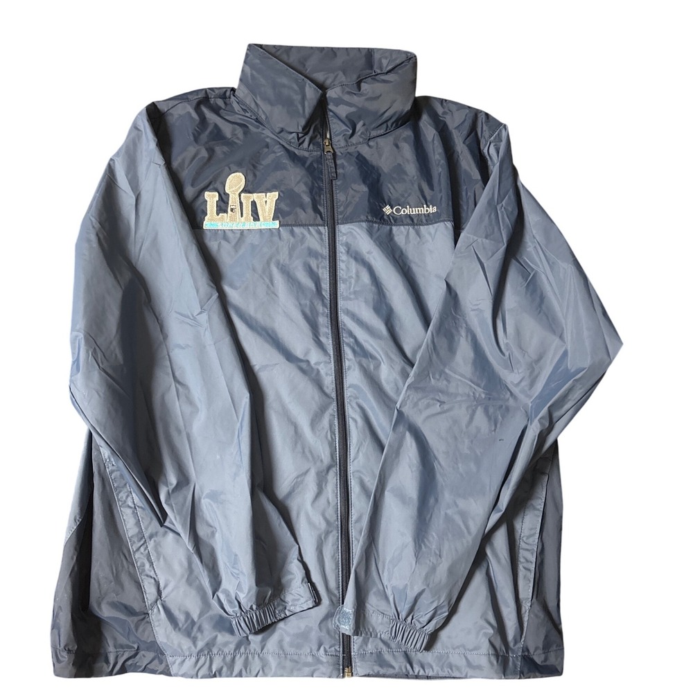 Columbia NFL Super Bowl LIV Windbreaker Full Zip Lightweight Jacket XL